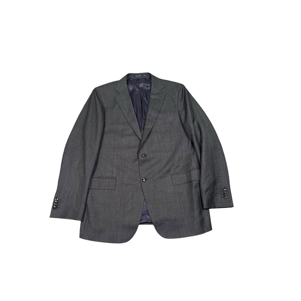 Suitsupply Sienna Vitale Barberis Canonico Gray Wool Men Blazer 56EU 42US
